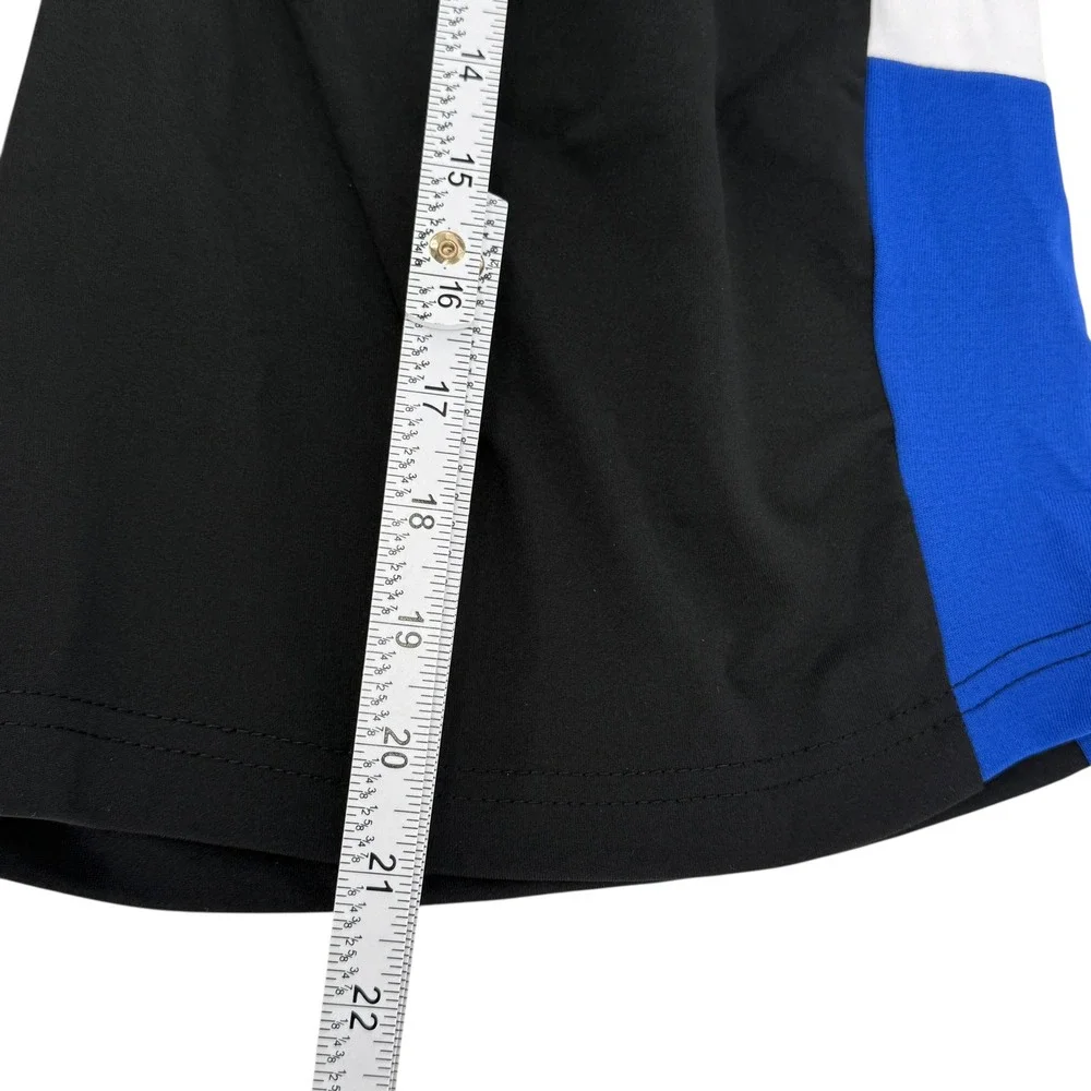 NBA Basketball Shorts Mens Medium Black Red White Blue Logo Athletic Gym Workout